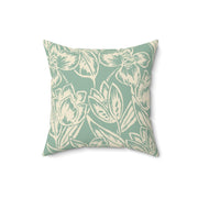Floral Square Pillow – Botanical Throw Cushion