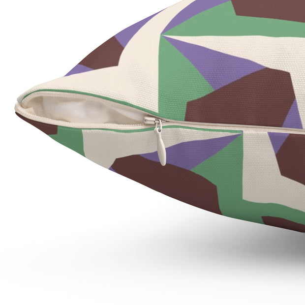 Luccia Square Pillow – Geometric Throw Cushion