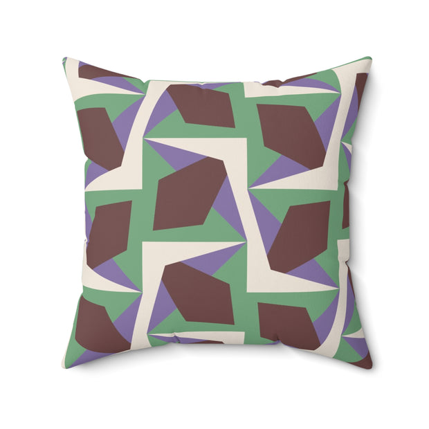 Luccia Square Pillow – Geometric Throw Cushion
