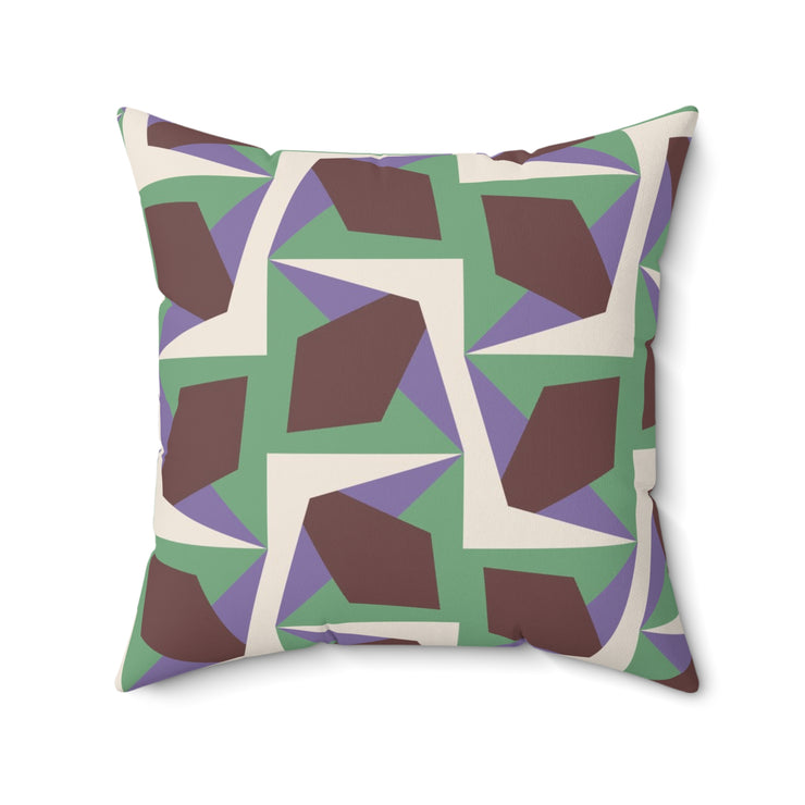Luccia Square Pillow – Geometric Throw Cushion