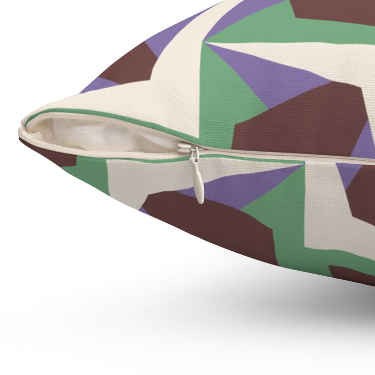 Luccia Square Pillow – Geometric Throw Cushion