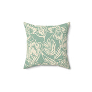 Floral Square Pillow – Botanical Throw Cushion