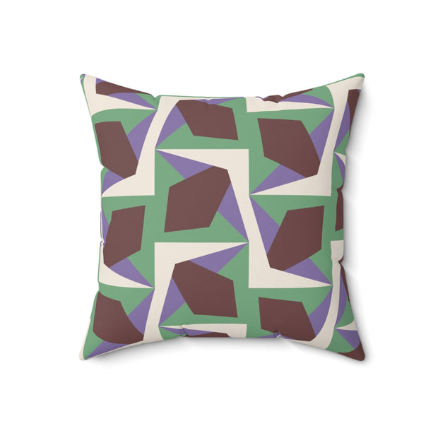 Luccia Square Pillow – Geometric Throw Cushion