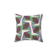 Luccia Square Pillow – Geometric Throw Cushion