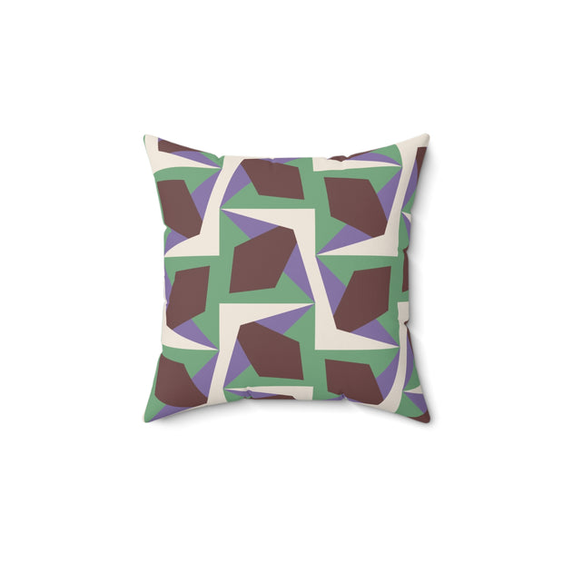 Luccia Square Pillow – Geometric Throw Cushion