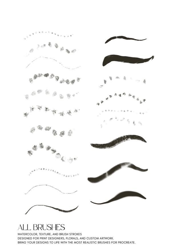 40 Exclusive Artistic Brushes for Procreate