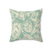 Floral Square Pillow – Botanical Throw Cushion