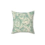 Floral Square Pillow – Botanical Throw Cushion