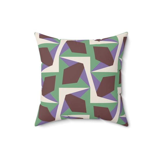 Luccia Square Pillow – Geometric Throw Cushion