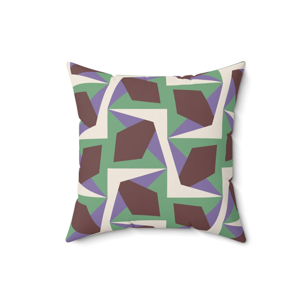 Luccia Square Pillow – Geometric Throw Cushion