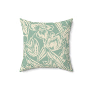 Floral Square Pillow – Botanical Throw Cushion