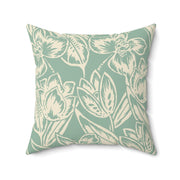 Floral Square Pillow – Botanical Throw Cushion