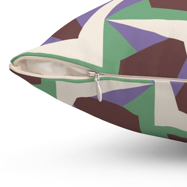 Luccia Square Pillow – Geometric Throw Cushion